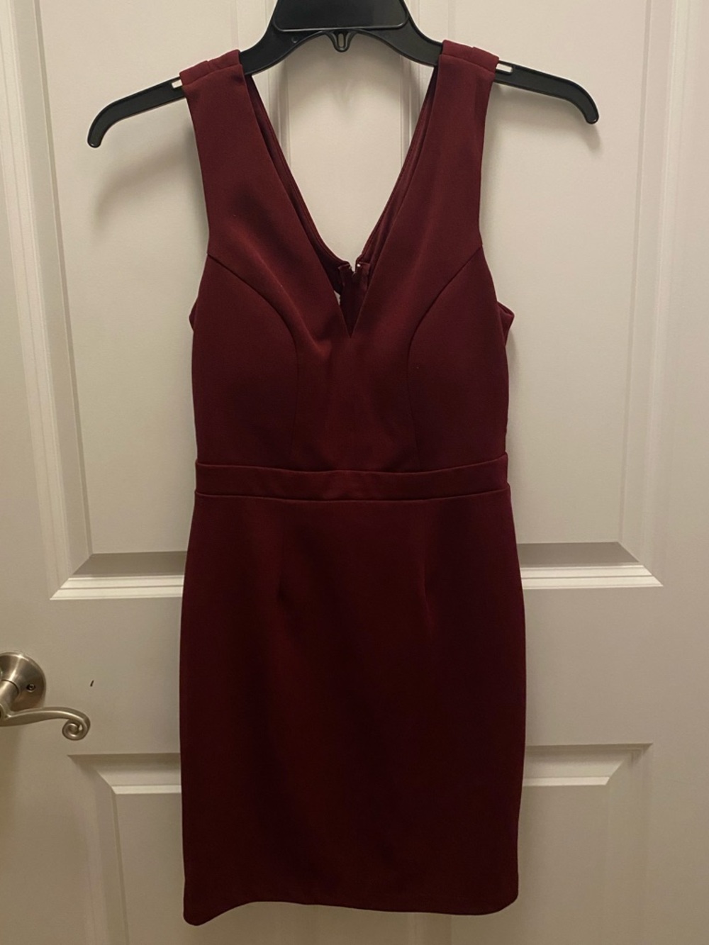 Speechless Women's Maroon Cocktail Bodycon Dress